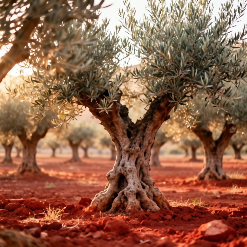 Oliveraies de Seddou — terre rouge et oliviers centenaires en Algérie